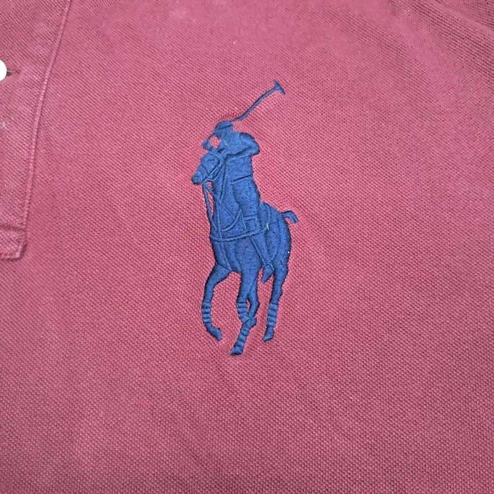 Polo Ralph Lauren Mens Big Pony Short Sleeve Polo Shirt Burgundy 2XB 7413